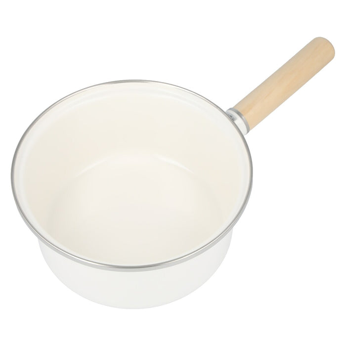 ENAMEL SAUCEPAN 18cm WH