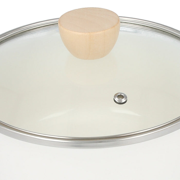 ENAMEL SAUCEPAN 18cm WH