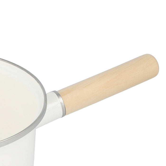 ENAMEL SAUCEPAN 18cm WH