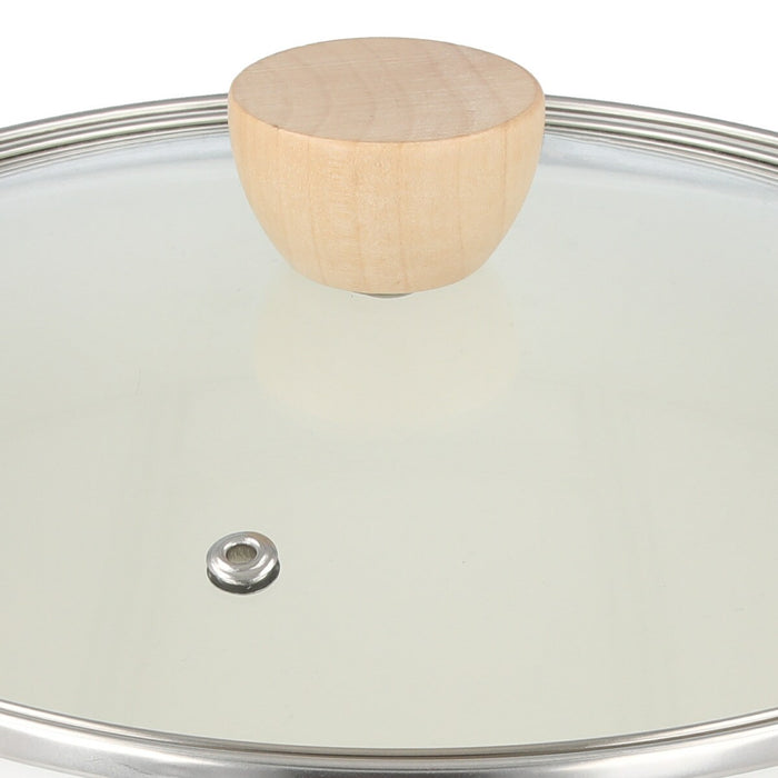 ENAMEL CASSEROLE 22cm WH