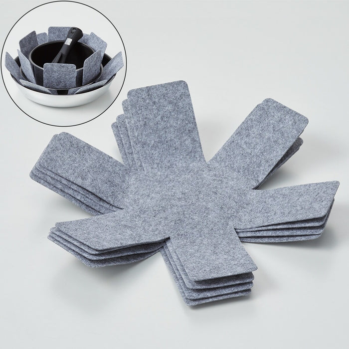 POT AND FRYING PAN PROTECTION MAT 4P