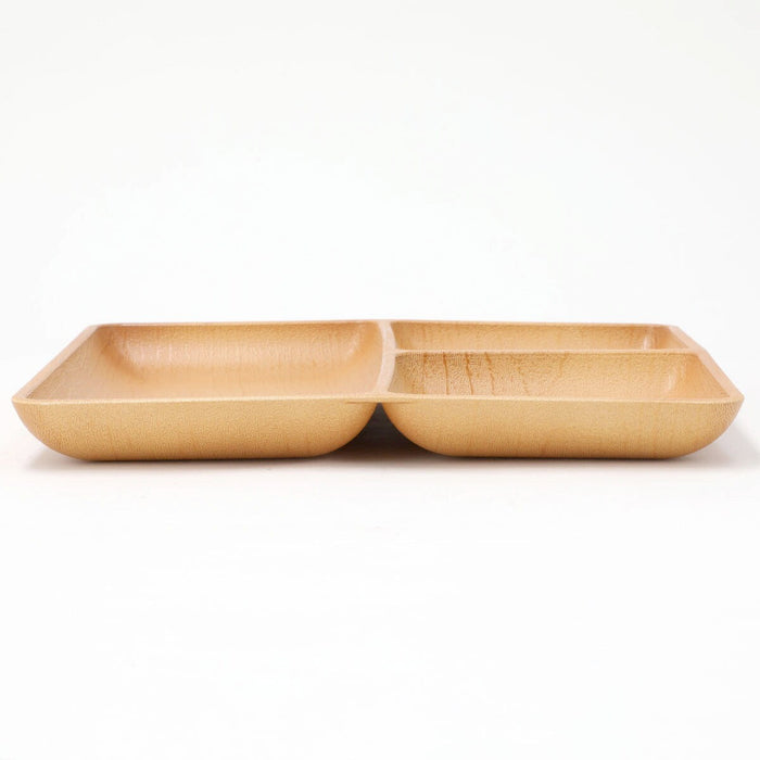 WATER-REPELLENT 24CM LUNCH PLATE WOOD LIKE NA