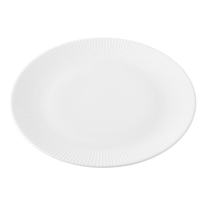 BONE CHINA 24CM STRIPED PLATE BC012