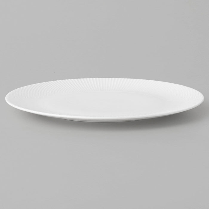 BONE CHINA 24CM STRIPED PLATE BC012