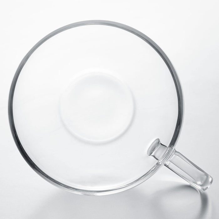 Heat-Resistant Glass Cup  and  Saucer 300ML MC-03