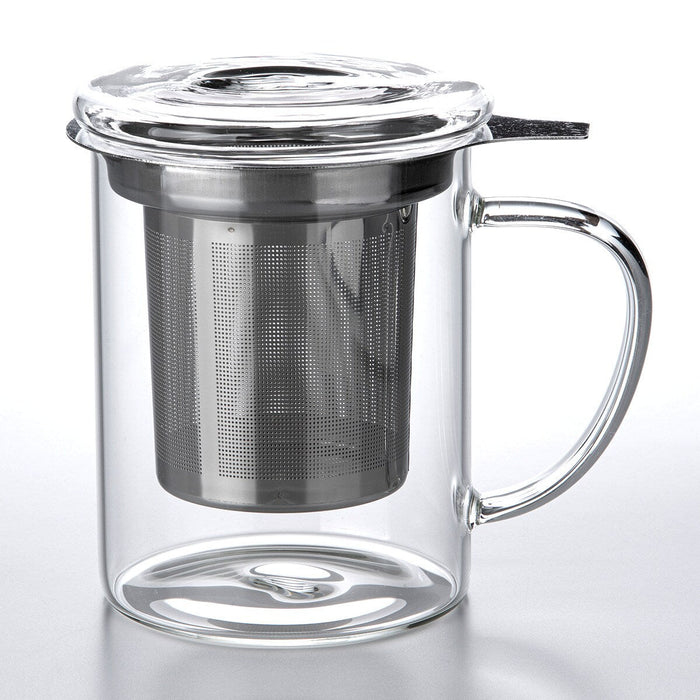 HEAT-RESISTANT GLASS TEA POT MUG 125064