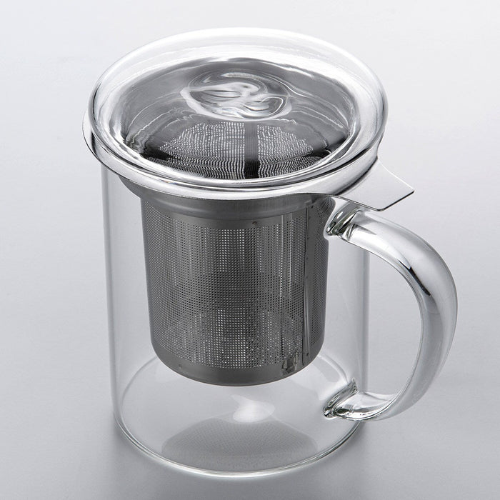 HEAT-RESISTANT GLASS TEA POT MUG 125064