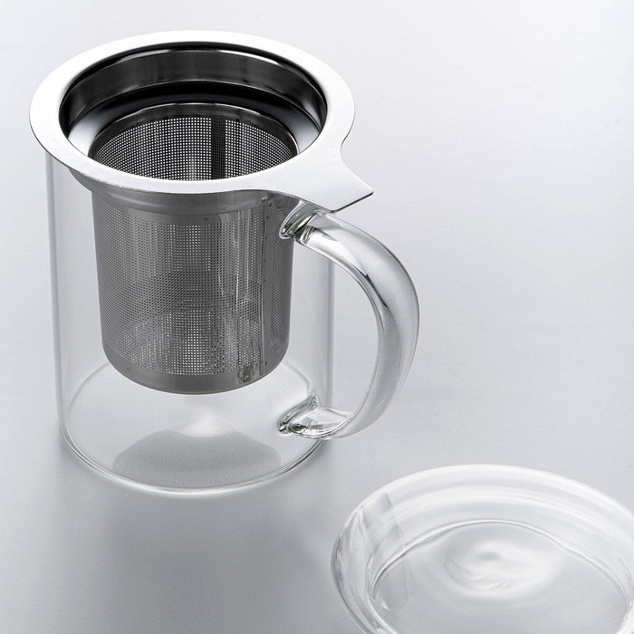 HEAT-RESISTANT GLASS TEA POT MUG 125064