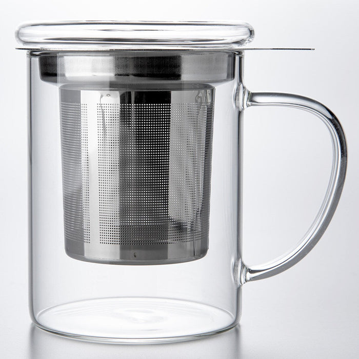 HEAT-RESISTANT GLASS TEA POT MUG 125064