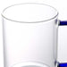 Hand Made Heat Resistant Glass Cup With Hand e 400ML Blue