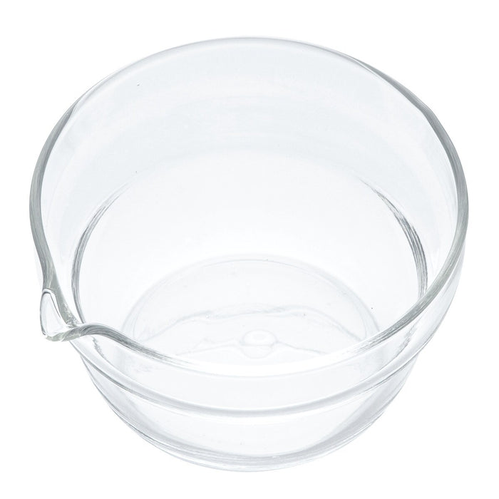 HEAT RESISTANT GLASS SINGLE SPOUT BOWL 100ML