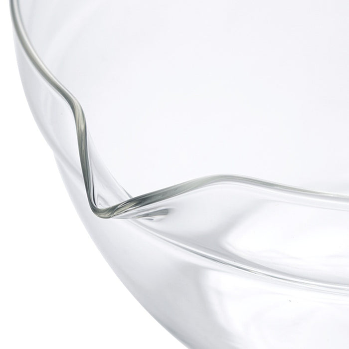 HEAT RESISTANT GLASS SINGLE SPOUT BOWL 200ML