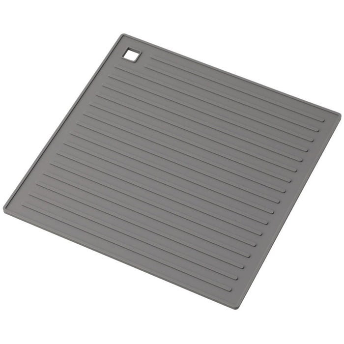 SILICONE TRIVET SQUARE DGY