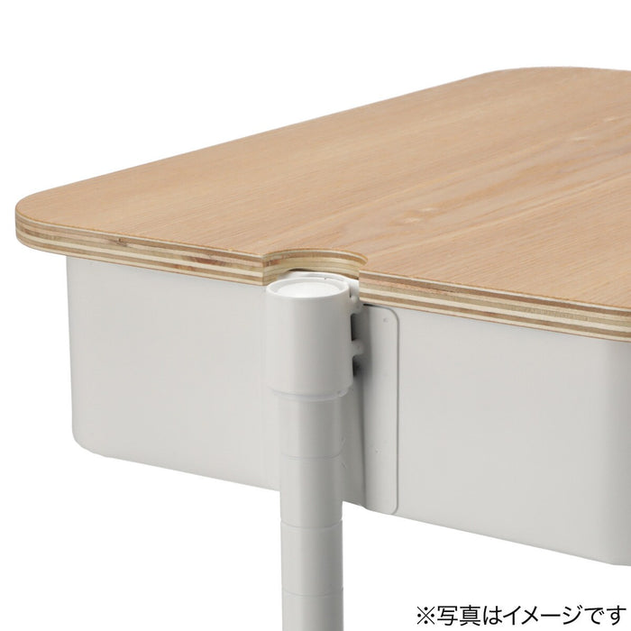 NON-SLIP WOOD TRAY FOR STEEL WAGON TOROLLEY