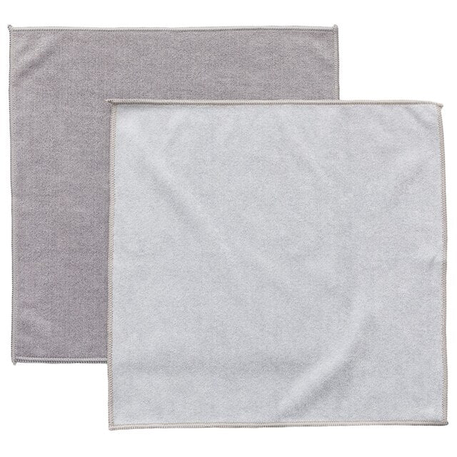 ABSORBENT MICROFIBER CLOTH 2P GY