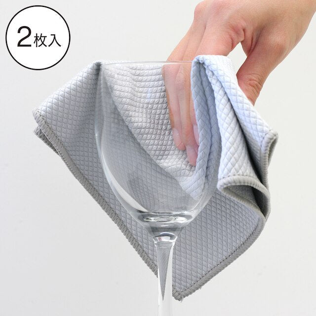 MICROFIBER CLOTH FOR GLASS 2P GY